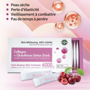 duozi colagène + glutathion : boisson détox Éclat et anti Âge