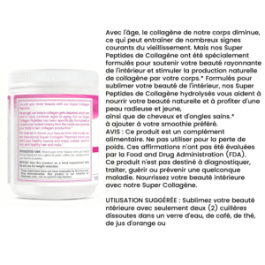 Super Collagen Peptides : Poudre de Collagène Type 1 et 3 pour Beauté et Articulations super collagen peptides : poudre de collagène type 1 et 3 pour beauté et articulations