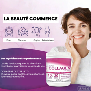 Super Collagen Peptides : Poudre de Collagène Type 1 et 3 pour Beauté et Articulations super collagen peptides : poudre de collagène type 1 et 3 pour beauté et articulations
