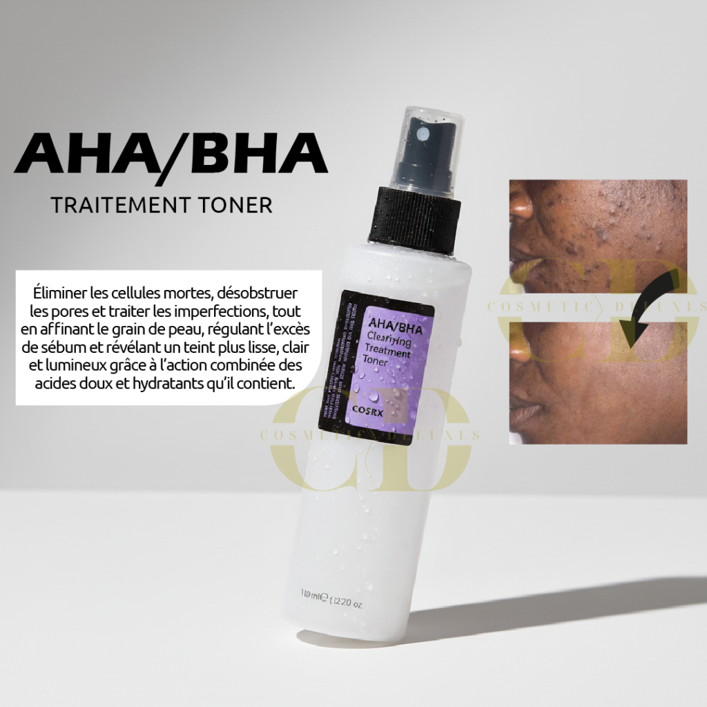 aha/bha clarifying treatment toner – tonique exfoliant anti imperfections et éclat du teint