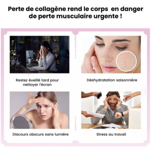 collagen gummies : cure beauté cheveux, peau et ongles (biotine & vitamine c)