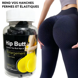 booster fessier et hanche : gummies 100 % naturels pour le galbe et la fermeté