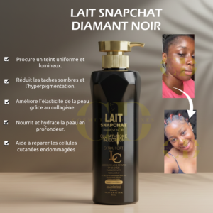 Lait Snapchat Diamant Noir Glutathion Injection – Unifie et Illumine Intensément