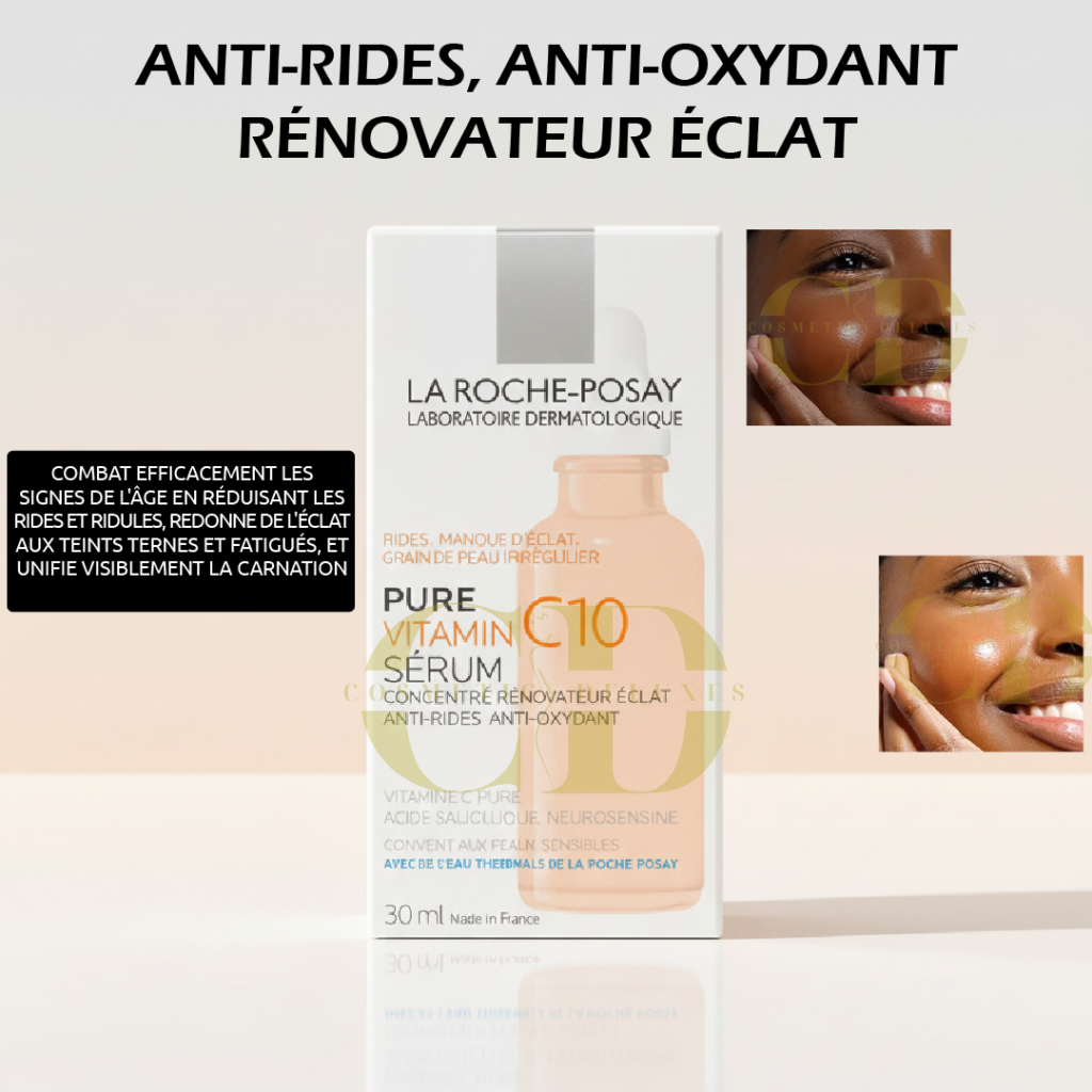 sérum pure vitamin c10 la roche posay : rénovateur Éclat et anti rides intensif