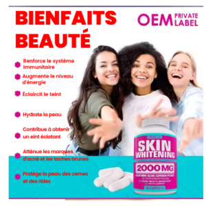glutathione + bio actif : Éclat du teint et soin anti taches