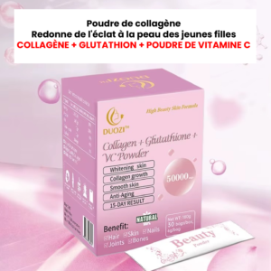 collagen gummies : cure beauté cheveux, peau et ongles (biotine & vitamine c)