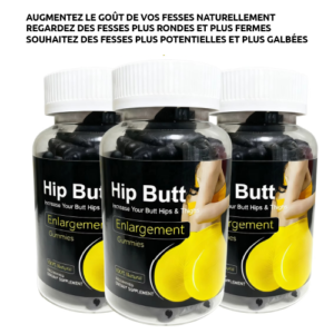 booster fessier et hanche : gummies 100 % naturels pour le galbe et la fermeté
