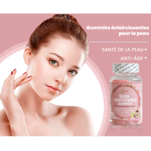 Gummies Éclaircissant: Cure Éclat au Glutathion, Collagène et Biotine skin whitening gummies : cure Éclat au glutathion, collagène et biotine