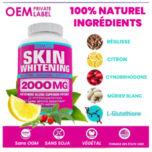 glutathione + bio actif : Éclat du teint et soin anti taches