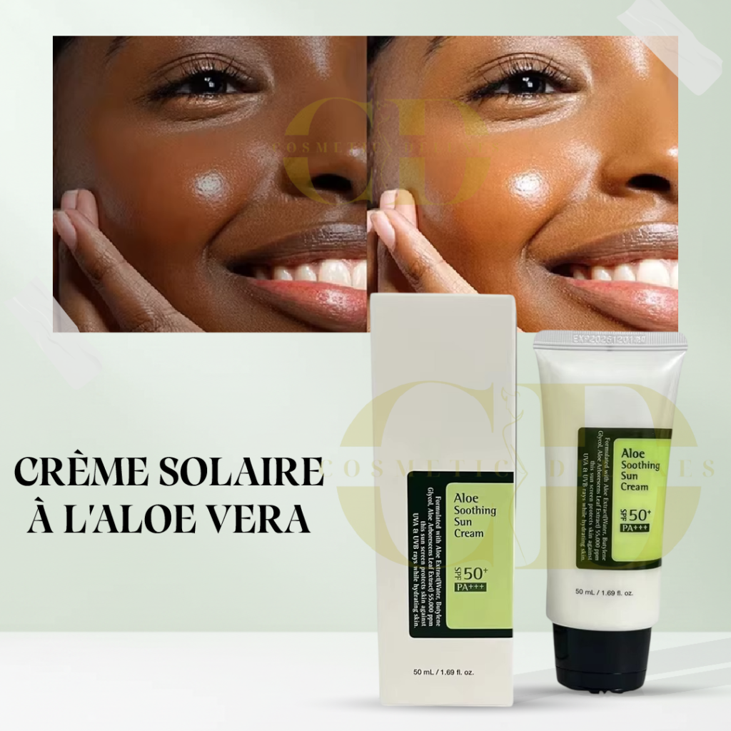 crème solaire à l'aloe vera