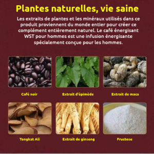 café Énergisant au ginseng : vitalité masculine et performance globale