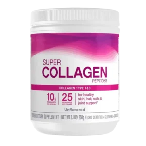 super collagen peptides : poudre de collagène type 1 et 3 pour beauté et articulations