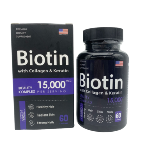 biotin avec collagène & kératine : cure de beauté intense cheveux, peau et ongles