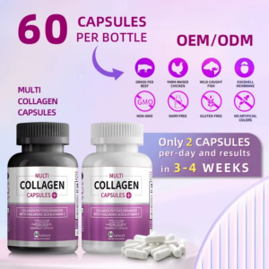 Multi-Collagène Enrichies à l'Acide Hyaluronique et Vitamine C multi collagène enrichies à l